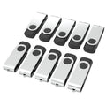 USB Flash Drives 4GB 10 Pack, Wooolken USB 2.0 Thumb Drives with Keychains Memory Stick USB Drive Pendrive for PC Laptop Computer (Black)