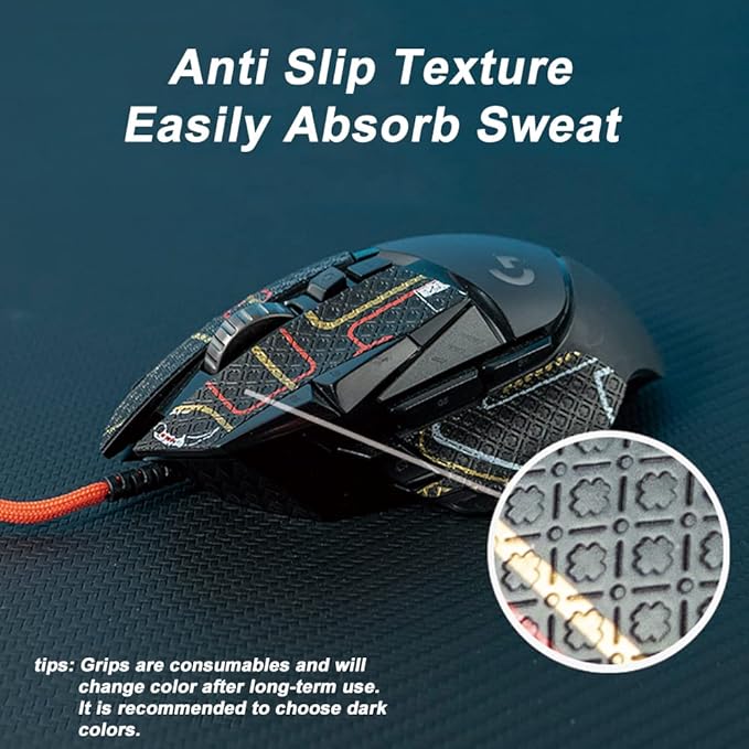 Grip Tape for Lamzu Atlantis Maya - Anti-Slip,Enhanced Control, Sweat Resistance,Improves FPS Gaming Grip & Mouse Protection [Pre-Cut] Blood X