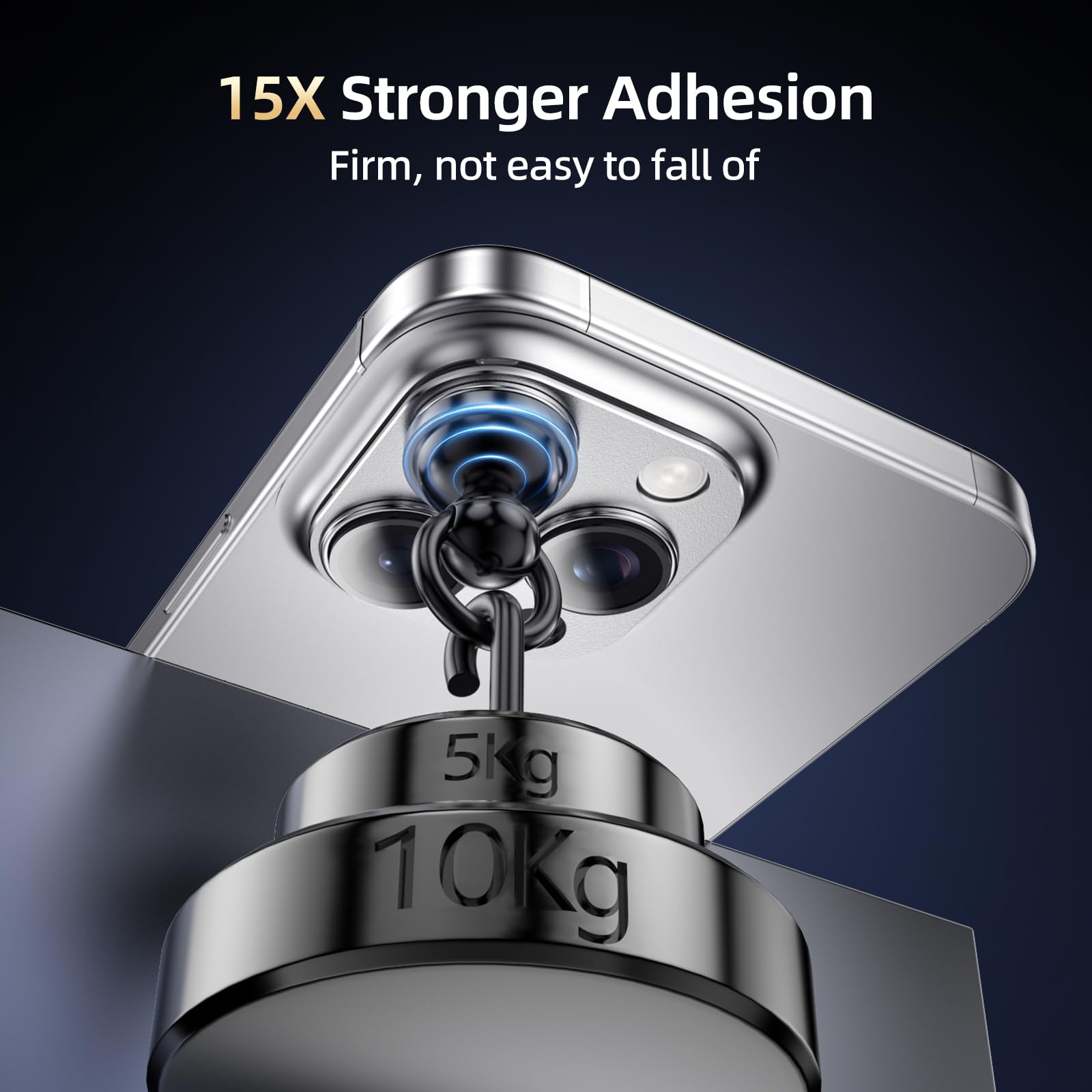 HelloDeere 9H High-alumina Tempered Glass Camera Lens Protector for iPhone 14 Pro Max/14 Pro Lens, Military-Grade Shatterproof with Strong Adsorption, Full Coverage Case-Friendly Cover (Silver, iPhone 14 Pro/14 Pro Max)