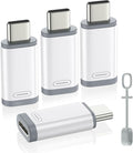 MoKo Lightning to USB-C Adapter for iPhone 17 16 15, Charge Only, 4 PCS