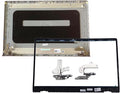 Replacement Laptop LCD Back Cover Top Case Rear Lid with Hinges and Front Bezel Frame for DELL Inspiron 15 3510 3511 3515 3250 3525 DDM9D 0DDM9D 9WC73 09WC73 Silver