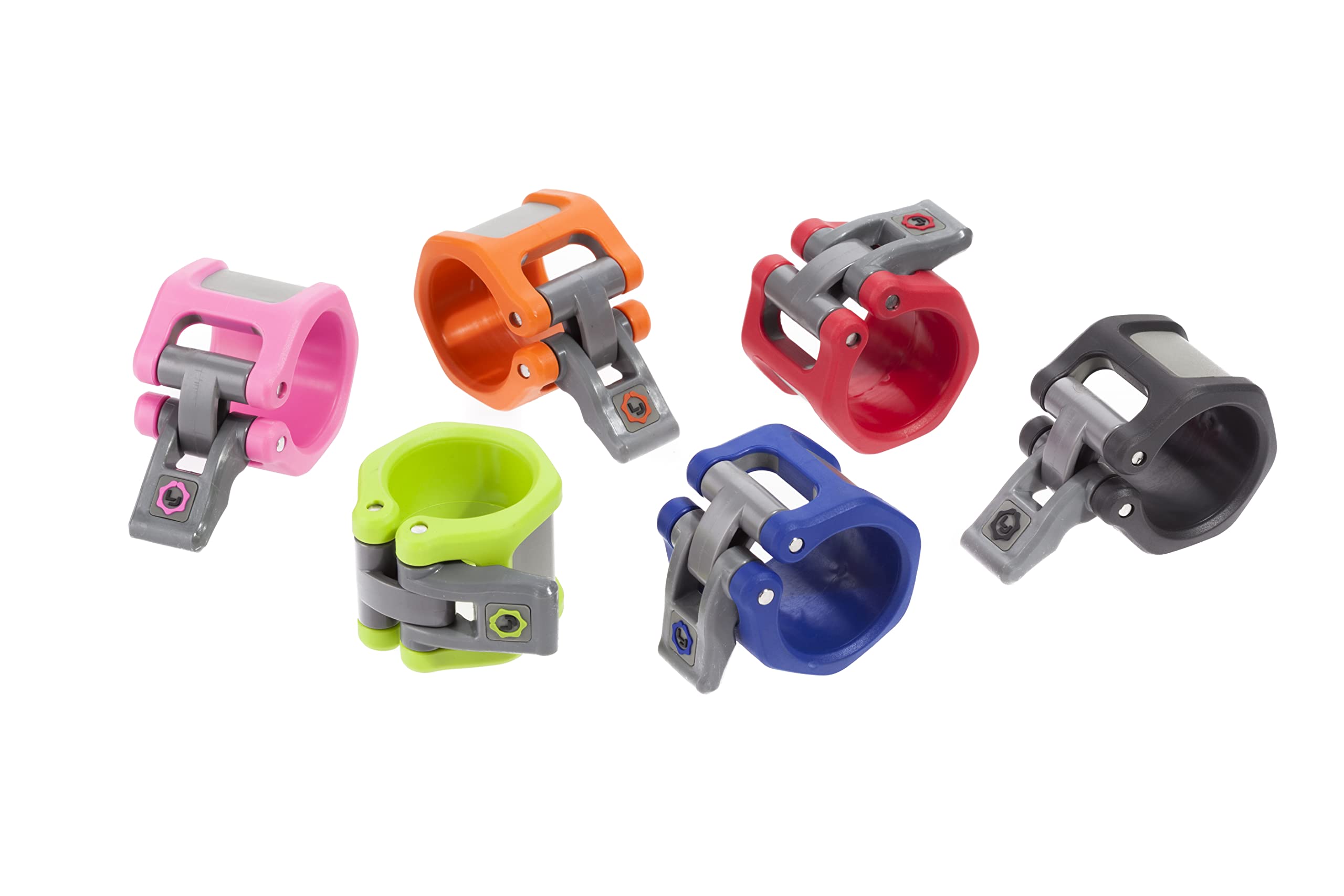 Lock-Jaw Barbell Collars HEX Olympic Barbell Clamps 2 Pcs – Heavy Duty Bar Clamps for 2” & 50mm Olympic Bars – Secure Weight Bar Clamps for Strength Training & Home Gym Accessories – Purple