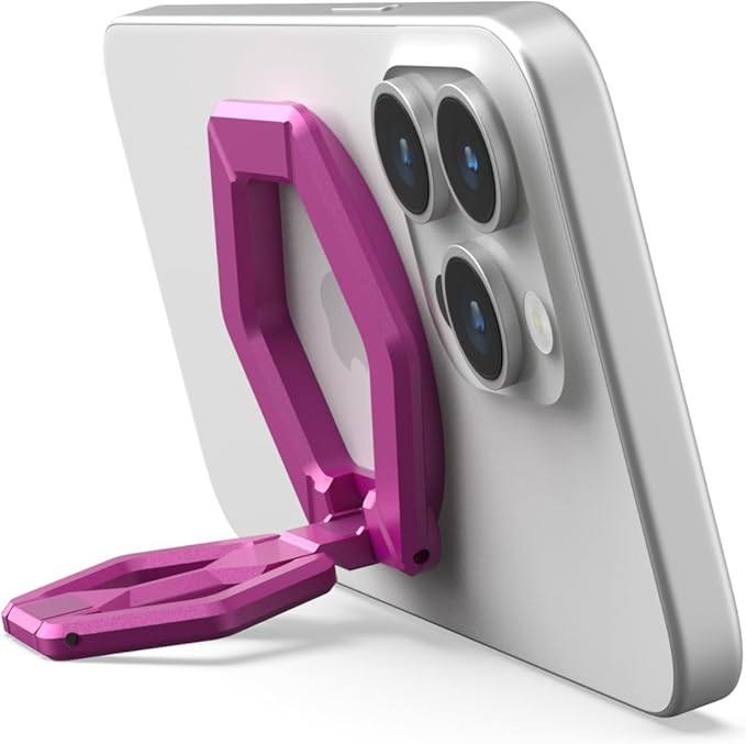 URBAN ARMOR GEAR UAG Magnetic Phone Ring Stand Compatible with MagSafe Magnet, Removable Metal Finger Ring Grip & 360 Rotation Adjustable Kickstand for iPhone 16/15, Galaxy S25, S24, Orchid Pink