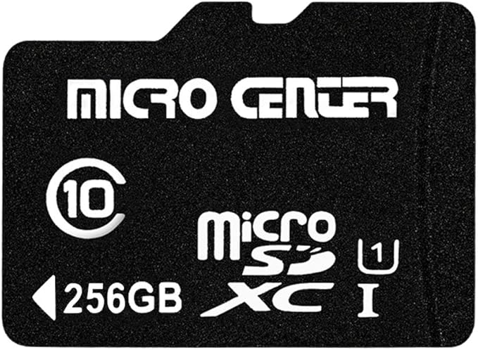 INLAND Micro Center 256GB Class 10 MicroSDXC Flash Memory Card with Adapter for Mobile Device Storage Phone, Tablet, Drone & Full HD Video Recording - 80MB/s UHS-I, C10, U1 (1 Pack)