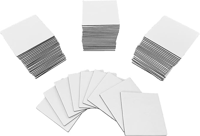 Apostrophe Games Square Board Game Tiles – 84Pcs Large Game Board Pieces Blank Game Board Chits, Same Size as Carcassonne– Create Your Own Custom Tiles