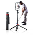 EUG-PRODUCTS 62" Phone Tripod & Selfie Stick for Golf Training, Extendable Cell Phone Tripod Stand with Wireless Remote and Phone Holder, Golf Training Aid - Compatible with iPhone Android iPhone
