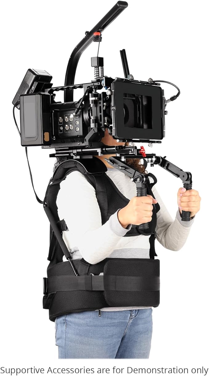 FLYCAM Starter Female Flowline Body Support Rig for Camera & Gimbals. (Size XL/XXL). Offers 180° Top Bar Rotation & 3-7.5kg / 6-16lb Payload