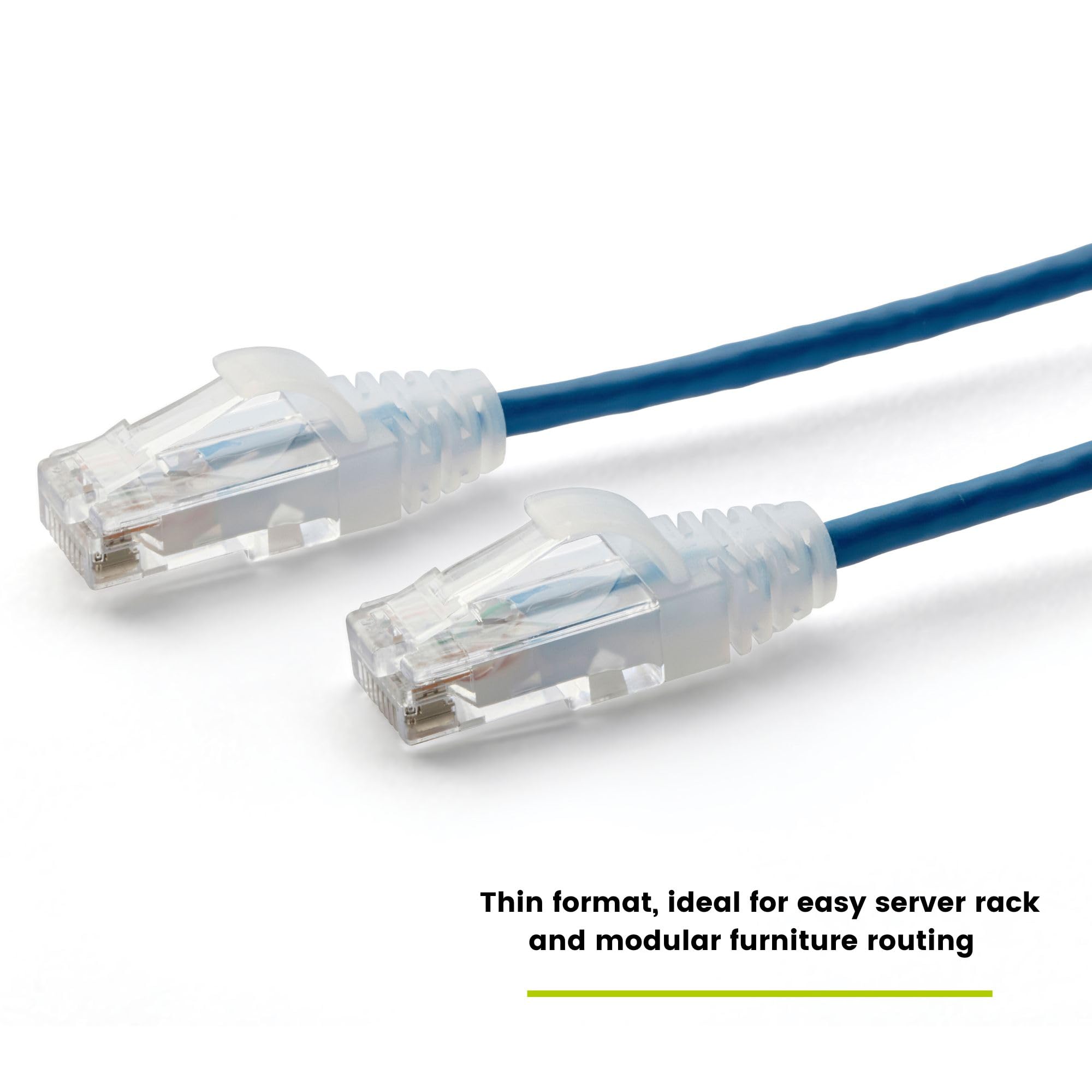 TRUECABLE Cat6 Component Rated Patch Cable, Unshielded (U/UTP), 25ft, Blue, 28AWG Stranded Pure Copper, Snagless 10G High-Speed Ethernet Cable, PoE++ 4PPoE 100W, UL Listed, RoHS-3, 5 Pack