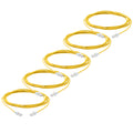 TRUECABLE Cat6 Component Rated Patch Cable, Unshielded (U/UTP), 14ft, Yellow, 28AWG Stranded Pure Copper, Snagless 10G High-Speed Ethernet Cable, PoE++ 4PPoE 100W, UL Listed, RoHS-3, 5 Pack