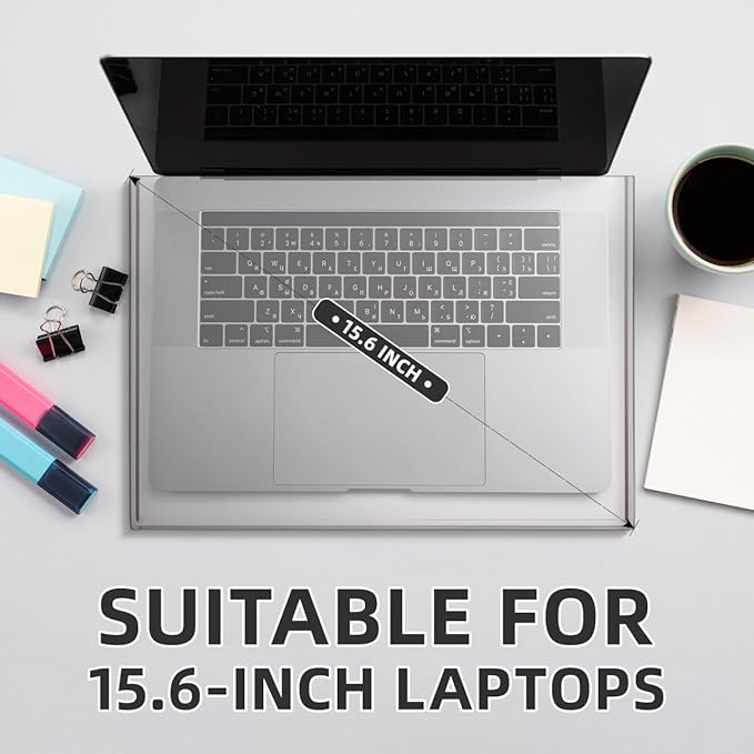 Gadpiparty Acrylic Keyboard Cover Clear Waterproof Laptop Keyboard Protector Computer Mechanical Keyboard Accessories 15.6 Inch
