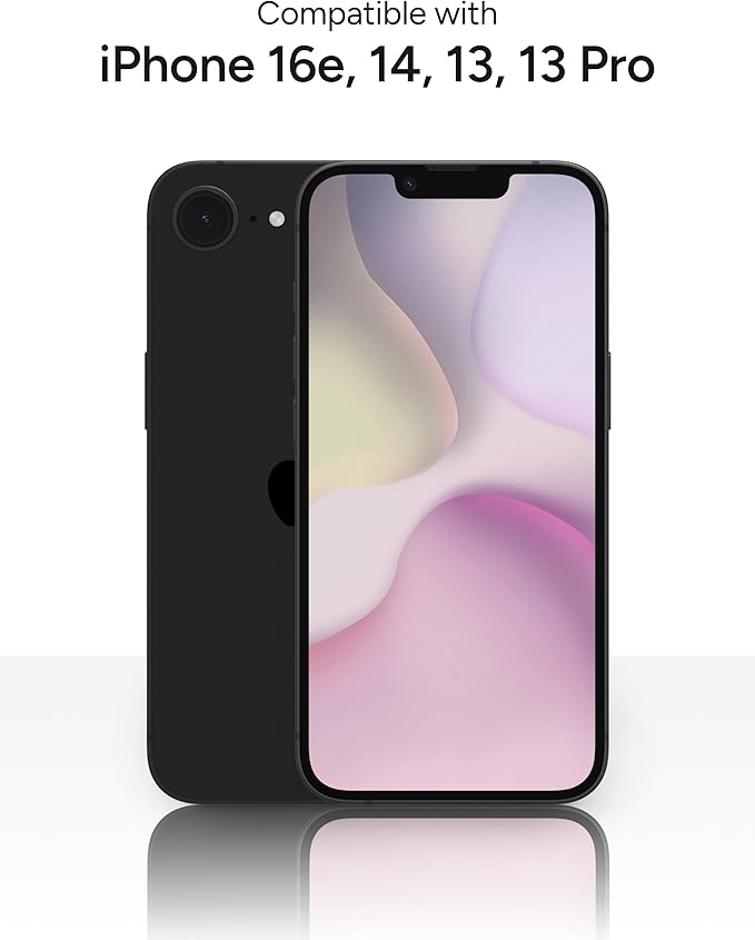 ZAGG InvisibleShield Glass Elite Privacy 360 Screen Protector for Apple 16e/ 14/13/ 13 Pro - Four-Way Privacy Filter, 5X Tougher, Anti-Fingerprint Technology, Easy to Install