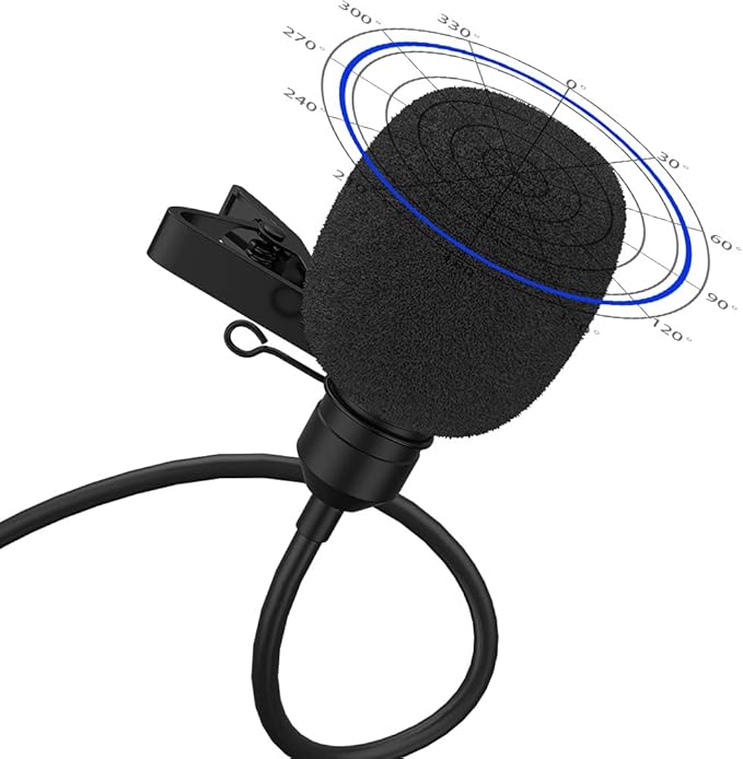 MAONO USB Lavalier Microphone, 192KHZ/24BIT Plug & Play Omnidirectional Lapel Shirt Collar Clip on Mic for PC, Computer, Mac, Laptop, YouTube, Skype, Recording, Podcasting, Gaming, AU-UL10