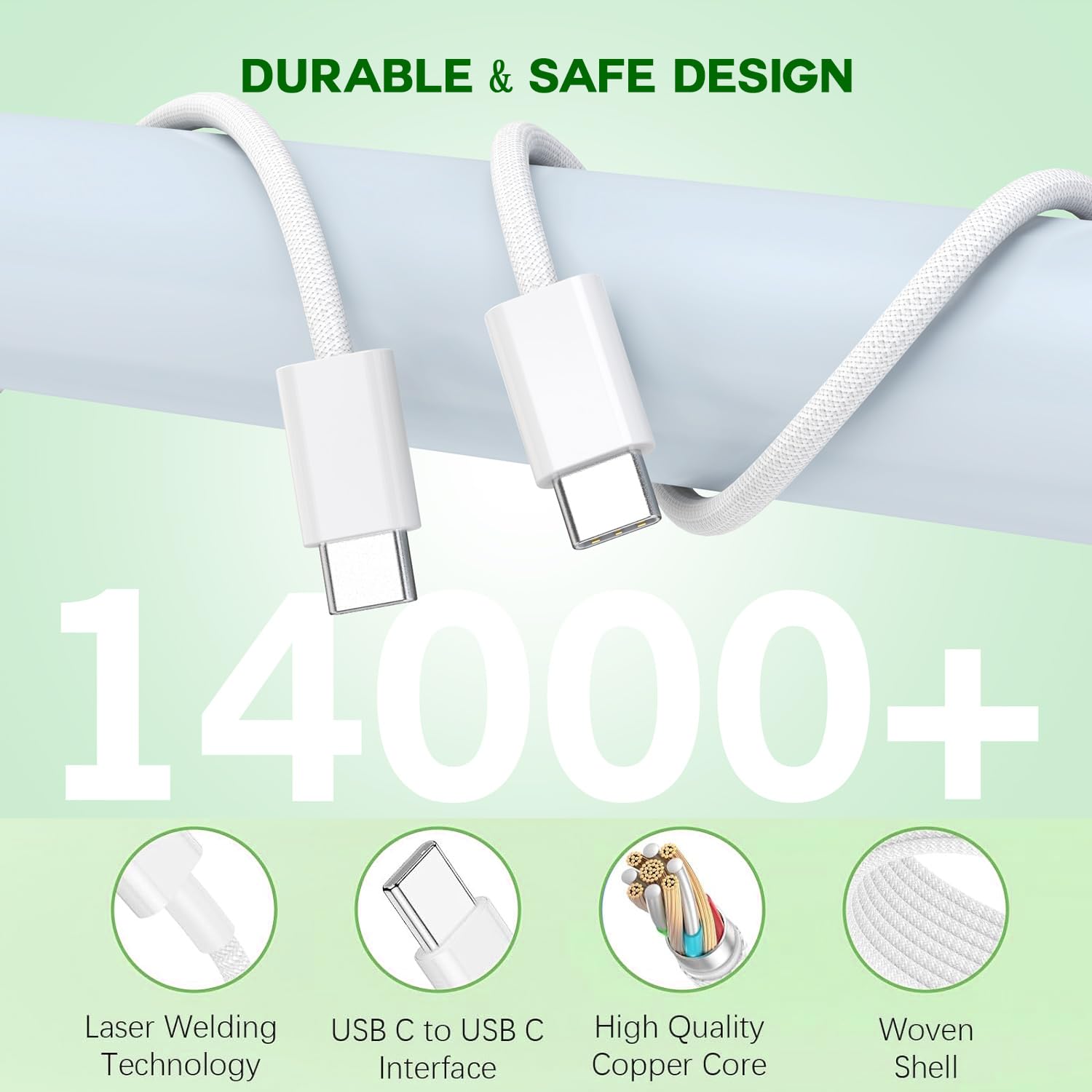 Retractable iPhone Charger Fast Charging,4 in 1 Retractable Wall Charger 45W Travel Essentials Multiport Plug Foldable Block Lightning &USB C Cables for iPhone 17Pro Max/16/15/14/13/12/11,iPad,AirPods