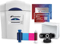 Bodno Magicard Pronto ID Card Printer & Complete Supplies Package ID Software and Camera - Bronze Edition