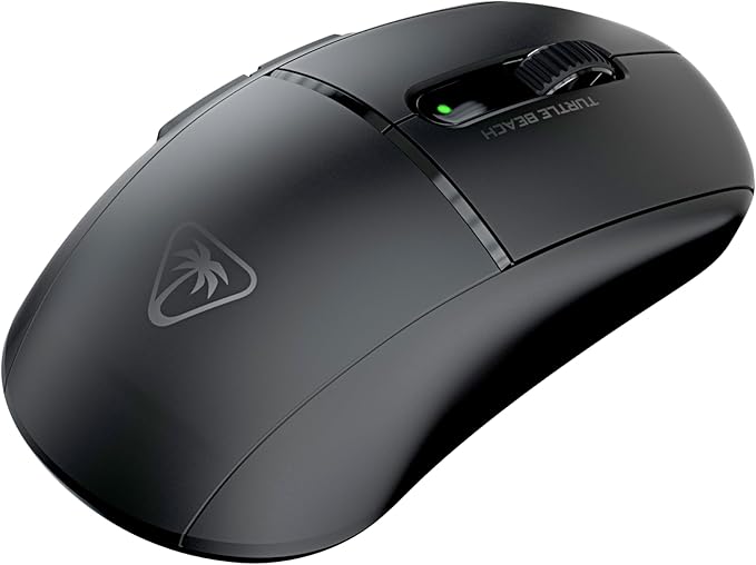 Turtle Beach Burst II Air – 2.4GHz Wireless Gaming Mouse: 47g Ultra Lightweight, Optical Switches, Symmetrical, 26K DPI Optical Sensor, Bluetooth, 120-hour Battery, USB-C Cable – Black
