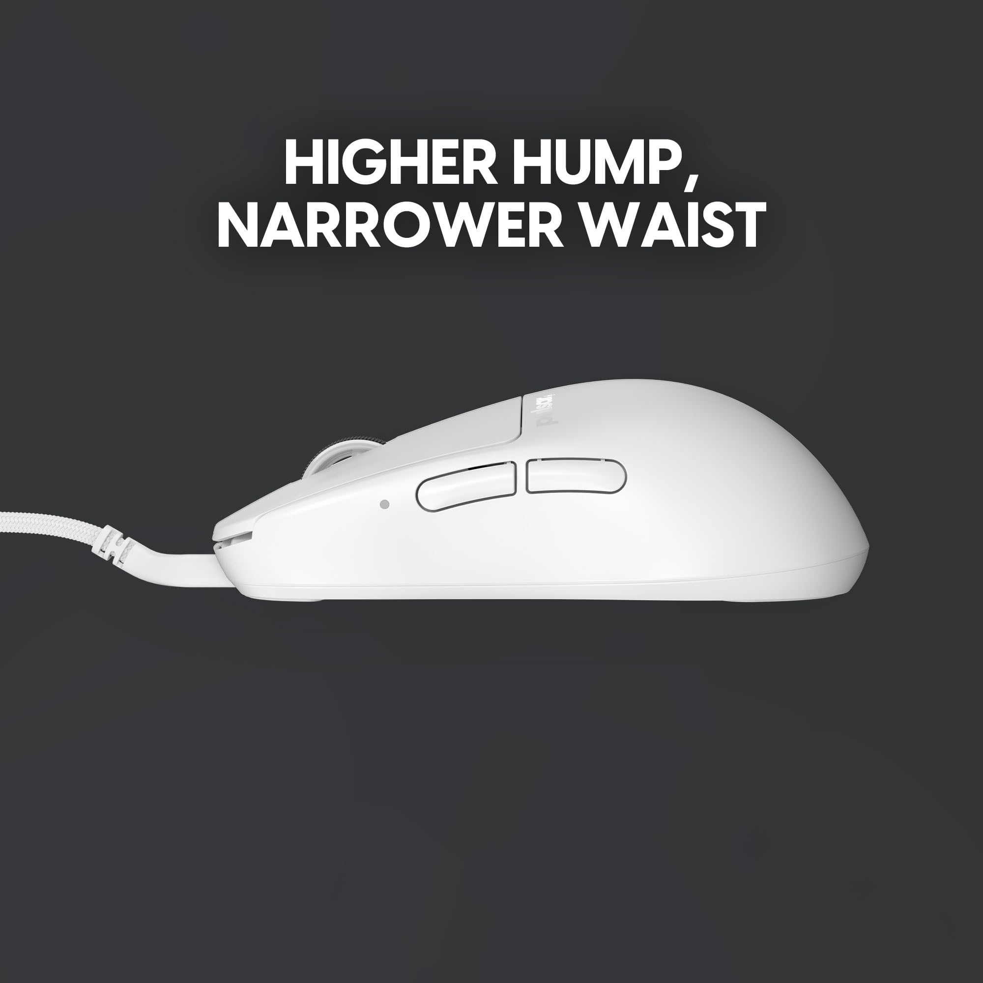 Pulsar Gaming Gears X2H Wired Gaming Mouse, Ultra Lightweight 1.8 oz (51g), Symmetrical, Optical Switch, 26000 DPI, Motion Sync, PAW3395 Sensor (Medium, Wired, White)