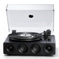 1 BY ONE HiFi Vinyl Record Player with Bluetooth Input, Piano Lacquer Grey