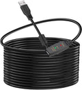 LDKCOK 30FT Active USB Extension Cable 2.0 Male to Female with A Extension chipset Signal Booster - Active Extension/Repeate