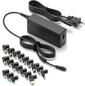 ZOZO Universal Laptop Charger 90W AC Adapter for HP Dell Gateway Toshiba Lenovo Acer ASUS Samsung Sony Ultrabook Chromebook DC Output 12V 15V 18.5V 19V 19.5V 20V Power Supply Cord with 19 Tips