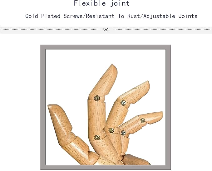 Mannequin,Mannequin Hand,Hand Model,Hand Mannequin for Nails,Drawing Mannequin,Wooden Hand,Wooden Mannequin,Wood Hand,Hand Model for Drawing,Female Hand of Right.