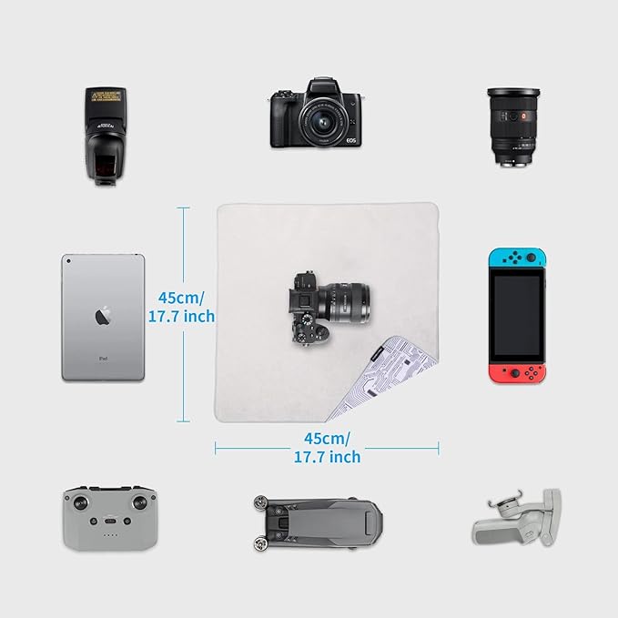 PGYTECH Protective Wrap, Anti-scratch Lens Camera Wrap, Lens protector, Magic Self-Adhesive Cloth Protective Camera Wrapper for DSLR/Camera Lens/Phone/Accessories