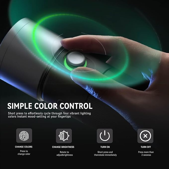PHOTOOLEX 8400mAh Led Photography Flashlight with 4 Colors/10 Magnetic Pattern Gobos, Handheld Spotlight for Photography, 10W Rechargeable Fill Light for Photo, Content Creation, Video Recording