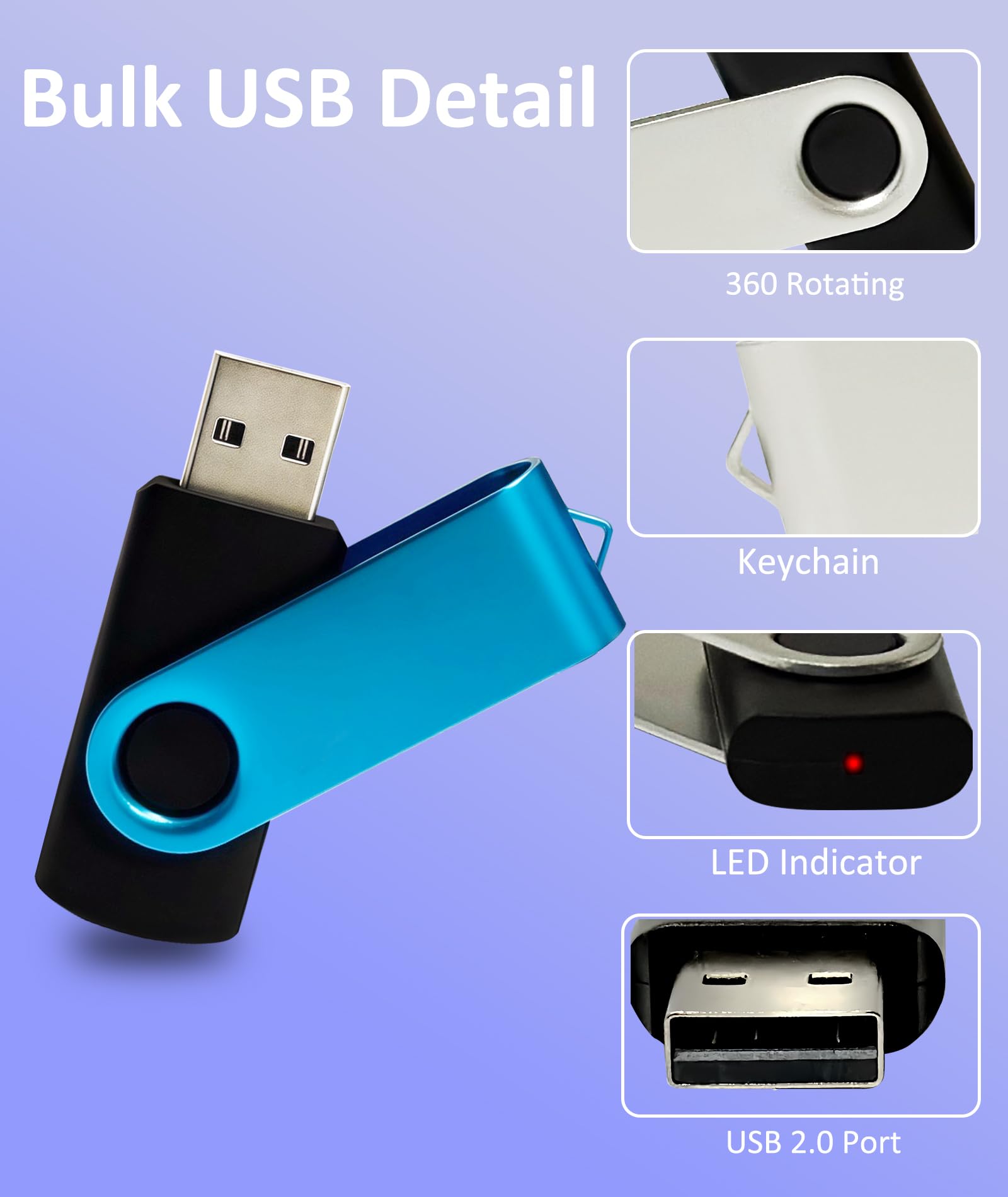8GB Flash Drive 10 Pack Nicepicten USB 2.0 Thumb Drive USB Memory Stick