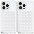 PKYAA Silicone Suction Phone Case Adhesive Mount, Upgraded Super Strong Grip, Durable, Easy to Use, Hands-Free Sticky Phone Holder for Selfies, Tiktok Videos, 2.56"x3.94" (TP&TP)