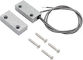Magnetic Reed Switch Wired Surface Mount Normally Open/Closed NC/NO Contact Sensor Alarm Magnetic Door Switch with 3 Wires, Zinc Alloy Sliver, MC-52
