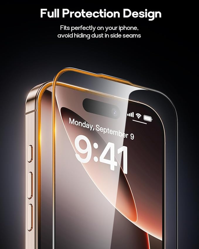 3 Pack for iPhone 12 Pro Max Tempered Glass Screen Protector, Dust Free CABIN, Auto Positioning, Bubble Free, High Definition, Easy Installation,9H+ Hardness