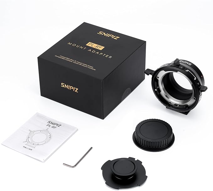 SNIPIZ PL-RF Lens Mount Adapter with Rotary Lock Compatible with PL Lens to RF Mount Adapter Cameras EOS R Ra RP R5 R6 R3