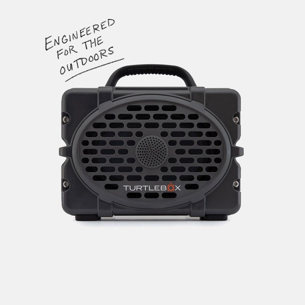 Turtlebox Original Gen 3 Outdoor Bluetooth Speaker, Gray/Hot Pink
