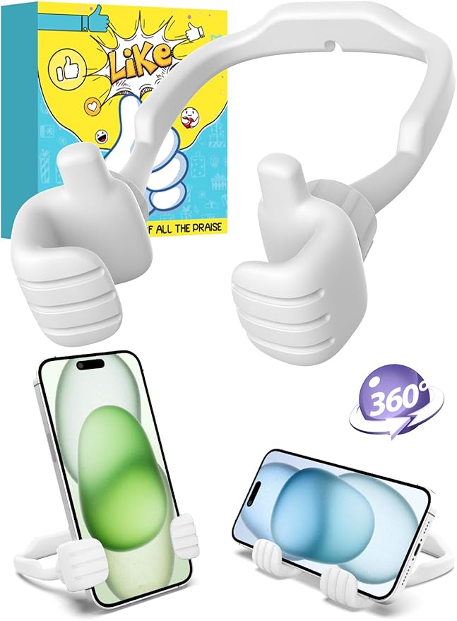 Back to School Supplies Gifts for Boys Girls: Thumbs Up Lazy Phone Stand Holder Gifts for Kids Teens Adults Men Women Teenage Wife Mom Husband Birthday Funny Gadgets Stuff Christmas Stocking Stuffers
