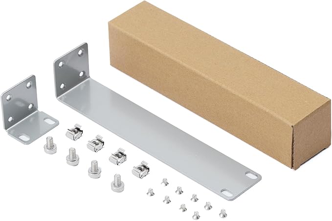 Rack Mount Kit for Ubiquiti Switch, 1U Rack Ears for EdgeSwitch ES-8-150W Switch 8 Port and for US-8-150W UniFi Switch 8 Port