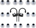 Earbud Tips Ear Bud Tips Soft Anti Slip Washable and Reusable Silicone Replacement Earbud Tips Fit Most in-Ear Earbuds(Inner Hole 3.8mm -5.1mm) 18pcs S M L