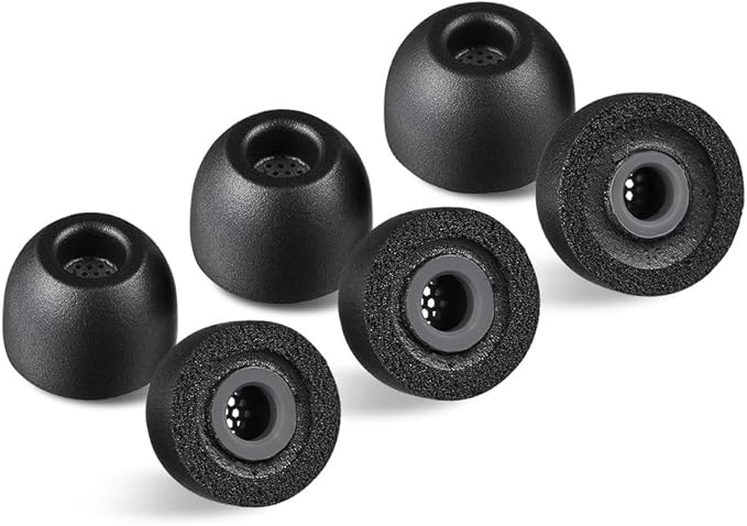 AZLA Foamax Standard (M/ML/L), Foam Earbud Tips, Memory Foam Earbud Tips for Wireless Headphones, Noise Canceling Earbuds Replacement Tips Compatible with Sony, Beats, Samsung, Skullcandy