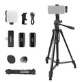 NEEWER Basics PA056 Vlogging Kit for iPhone Android Phone for YouTube TikTok Streaming Filmmaking Video Recording, Tripod + Microphone + LED Fill Light, Youtuber Starter Content Creator Essentials
