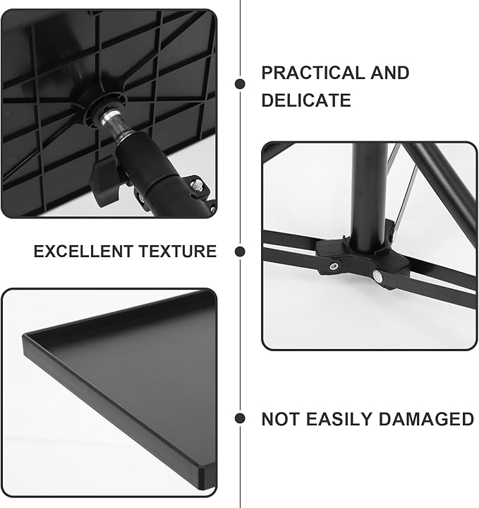 MAGICLULU Projector Stand Tripod 44.88 Inch Height Adjustable Tripod Stand Portable Projector Table with Tray for Office Home Movie Equiqment (Tray Size 7.09 x 9.84Inch)
