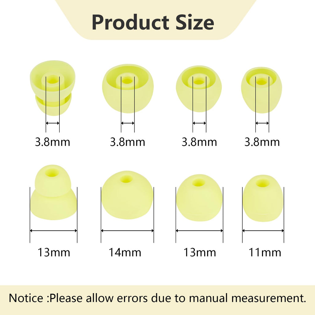 MQIMY Silicone Earbud Tips Replacement Ear Tips Compatible with Powerbeats Pro Beats Wireless Earphone Headphones Earbud Covers 4 Pairs