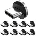 Bojianxin Magnetic Connector Tips Head for Type C Android Devices (9 Pack), Magnetic Phone Cable Adapter