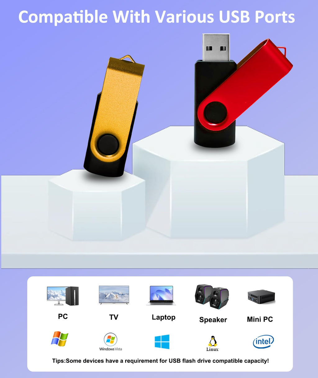 8GB Flash Drive 10 Pack Nicepicten USB 2.0 Thumb Drive USB Memory Stick