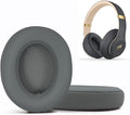 Replacement Ear Pads Cushions for Beats Studio（B0501、B0500），Beats Studio 2 & Studio 3 Wired & Wireless Headphones, Earpads with Soft Protein Leather, Noise Isolation Memory Foam - Grey (Titanium)