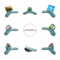 OKATOPGEAKO Phone Wrist Support/Soft Pillow Stand/2021 New Multi-Angle Tablet Stand/Phone Holder/Pillow Lap Pad Stand,for Ipad,Phones,Tablets, Ereaders,Books(Malachite-Green)
