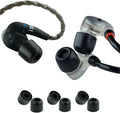 Comply 500 Core Series | Memory Foam Replacement IEM Ear Tips for KZ, Moondrop, FiiO Sennheiser & More | Superior Noise Isolation, Ultimate Comfort, Secure Fit | Black, Large (3 Pairs)