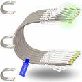 Rapink Patch Cables Cat6/ Cat6a 2ft (24 Pack) Slim, Cat6a Ethernet Patch Cable 20G Support, Snagless Cat 6 Patch Cable for Patch Panel to Switch, Flexiable Cat6 Ethernet Cable Grey