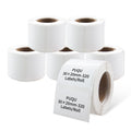 PUQU 30x20mm Direct Thermal Sticker Labels, Self-Adhesive All-Purpose Label Maker Tape, Compatible with AQ Series Label Printer, Refills Standard Laminated Office Labeling, 6 Rolls, 1920 Labels