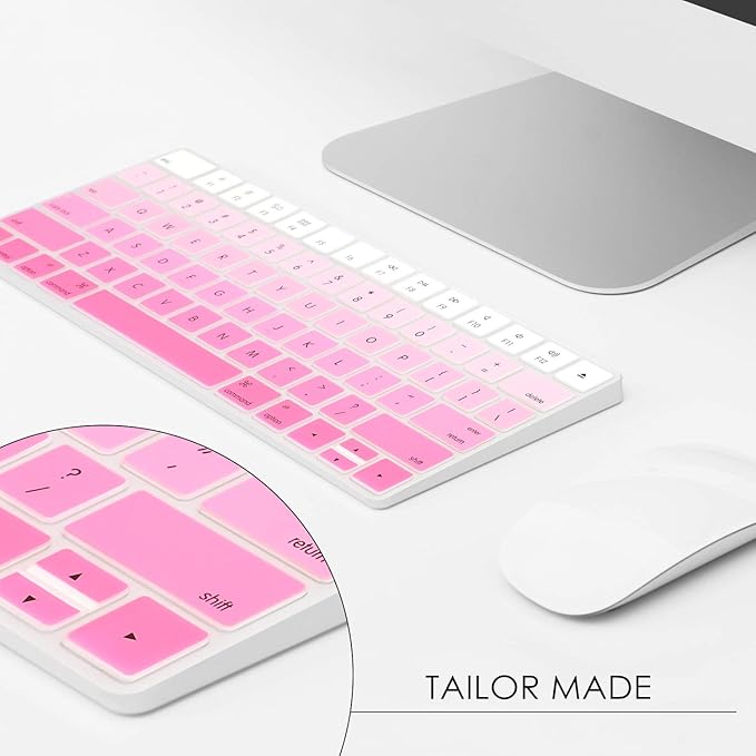 Allinside Ombre Pink Cover for Apple Magic Keyboard (MLA22LL/A) with US Layout