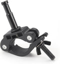 PHOCUS Half Coupler Clamp with 5/8" Baby Pin, Heavy Duty Truss Clamp on Round Tube for Supporting Photography Video Light Studio LED Ring Light (Clamp Range: 40-50mm)