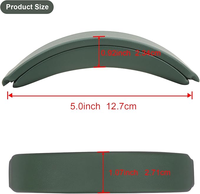 Headband Cushion Cover for Bose QuietComfort 45 (QC45) QC35 QC35 II Headphones with Protein Leather& Memory Foam (Cypress Green)
