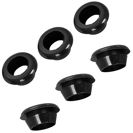 Qrity 20 PCS Rubber Grommets Cable Railing, Car Grommet, Cable Railing Protective Sleeves for Metal Posts, ID 14mm Mount Dia 17mm